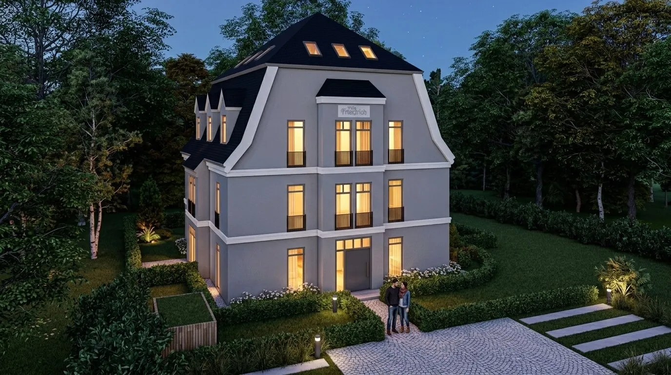 Villa Friedrich — Fassade Nahaufnahme